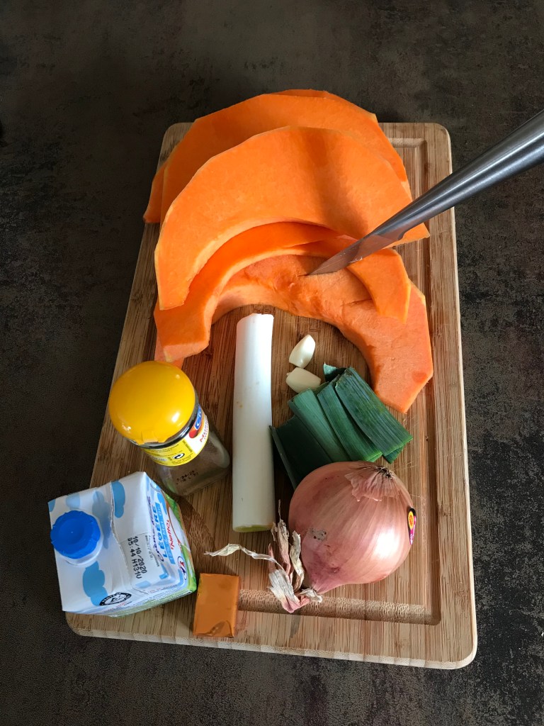 Ingrédients soupe de potiron 