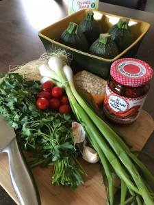 Ingrédients pour les courgettes farcies par Nathcooker