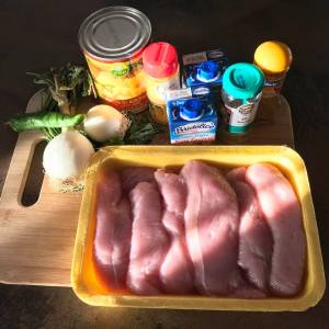 ingrédients curry de dinde à l'ananas