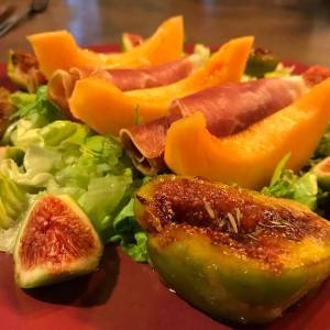 salade melon figues rôties