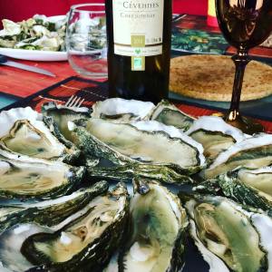 Huitres vin blanc
