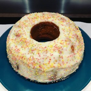 Gâteau marmelade orange avec nappage