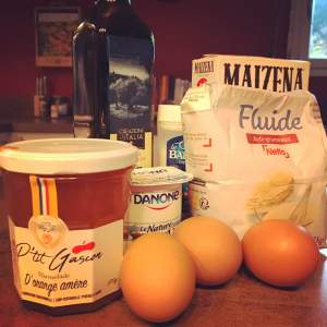 ingrédients gâteau marmelade orange