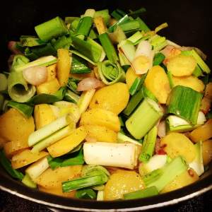 Ingrédients soupe poireaux cuisson