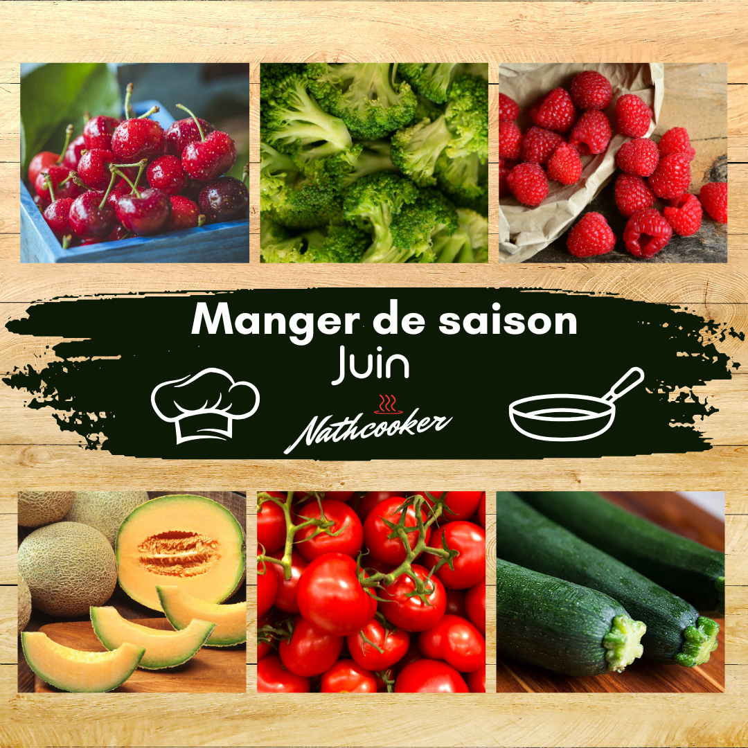 Image de couverture pour article de blog culinaire : Calendrier fruits et légumes pour manger de saison, idées cuisine et conseils culinaires.